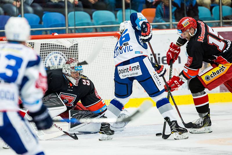 Hokejová extraliga: Mountfield HK - HC Kometa Brno.