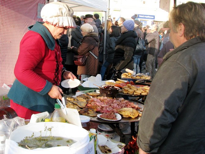 Betlémské trhy v Třebechovicích pod Orebem.