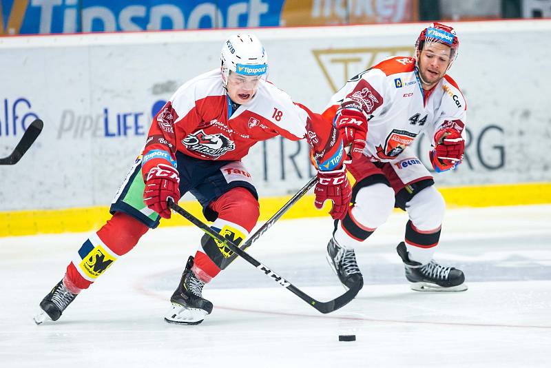 Hokejová extraliga: Mountfield HK - HC Dynamo Pardubice.