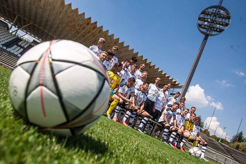 Fotografování fotbalistů FC Hradec Králové.