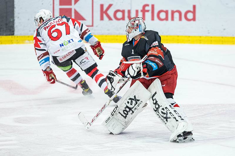 Hokejová extraliga: Mountfield HK - HC Dynamo Pardubice.