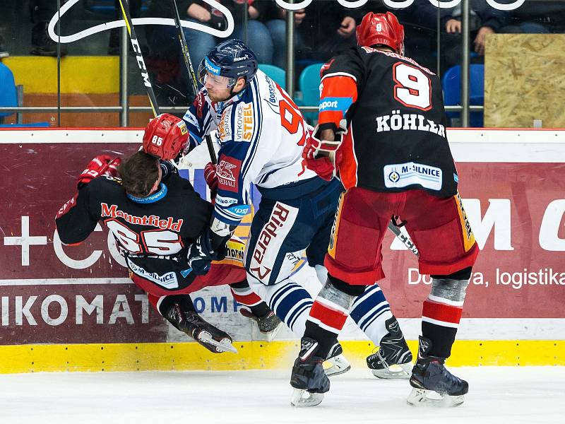 Hokejová extraliga: Mountfield HK - HC Vítkovice Ridera.