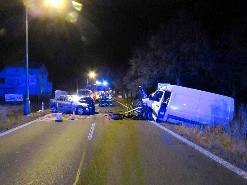 Tragická dopravní nehoda u Třebechovic pod Orebem.