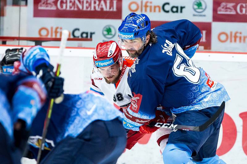 Hokejová extraliga: Mountfield HK - Rytíři Kladno.