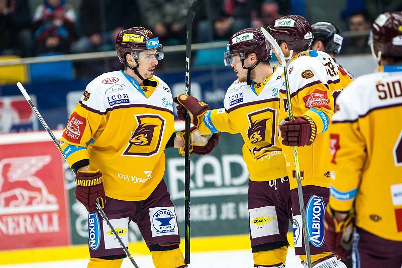 Hokejová extraliga: Mountfield HK - HC Dukla Jihlava.