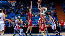 Přípravné utkání basketbalistek v Hradci Králové: Česká republika - Chrovatsko.