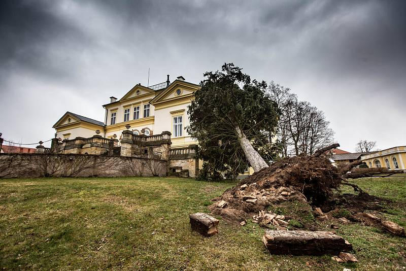 Následky vichřice na Královéhradecku.