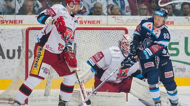 Generali play off hokejové Tipsport extraligy - 3. čtvrtfinále: Bílí Tygři Liberec - Mountfield HK.