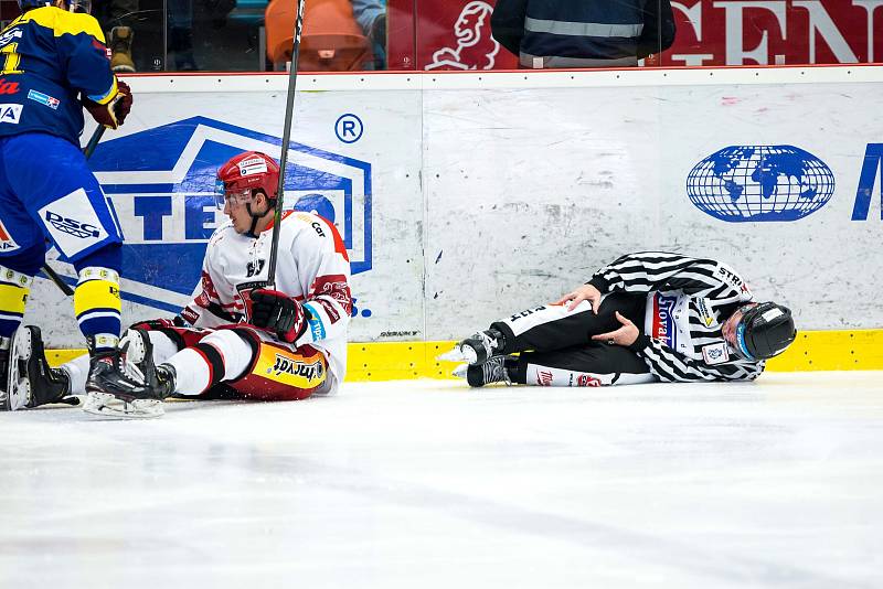 Hokejová extraliga: Mountfield HK - PSG Berani Zlín.