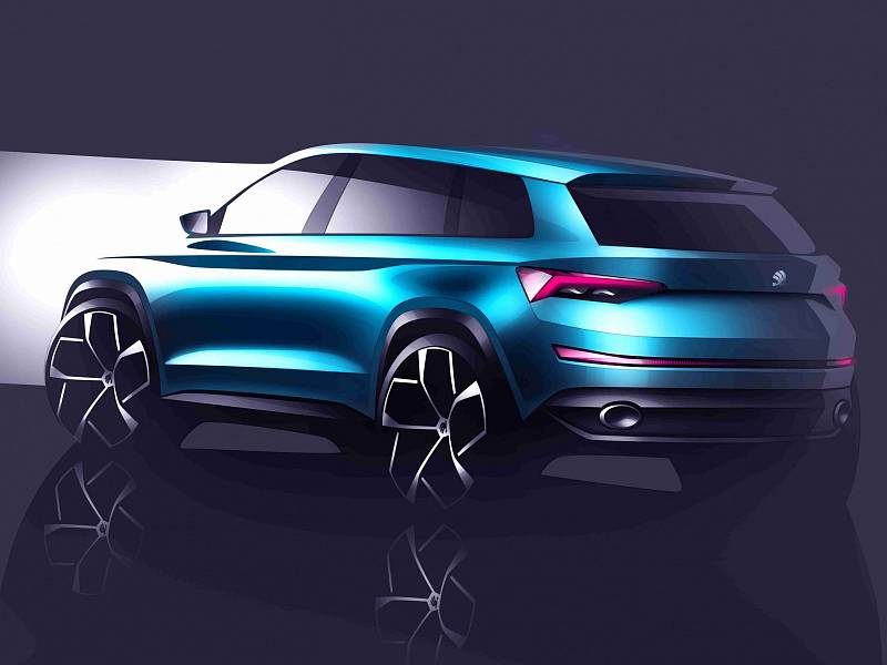 Designová studie SUV Škoda VisionS.