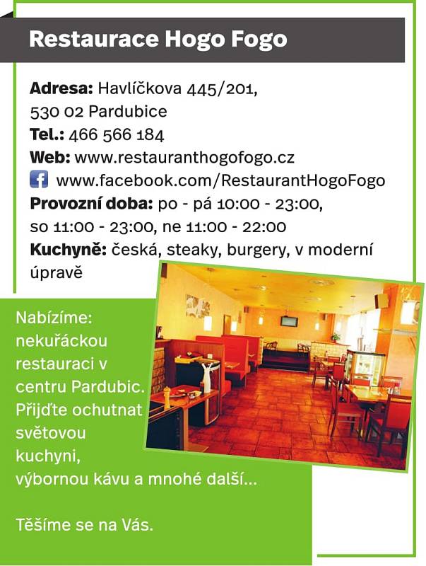 Restaurace Hogo Fogo, Pardubice