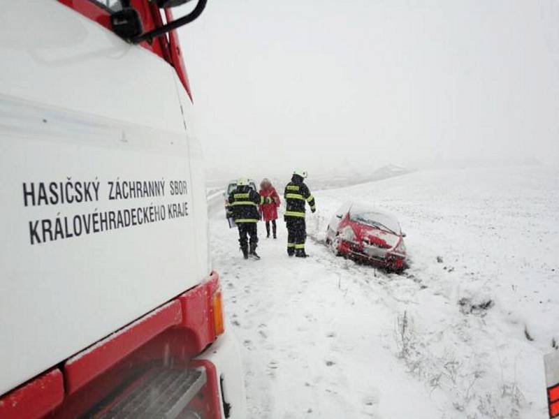 Dopravní nehoda u Vysoké nad Labem.