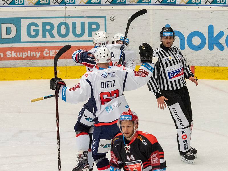 Hokejová extraliga: Piráti Chomutov - Mountfield HK.