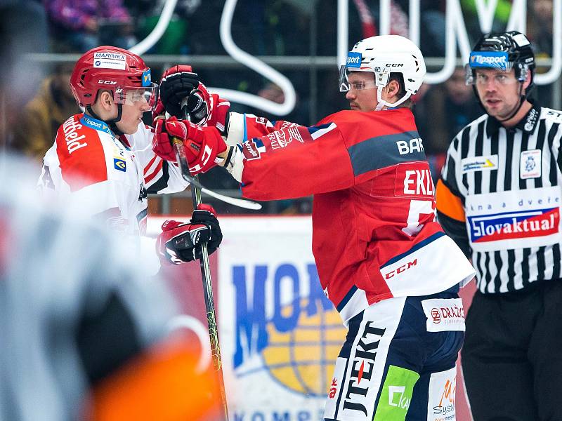 Hokejová extraliga: Mountfield HK - HC Dynamo Pardubice.