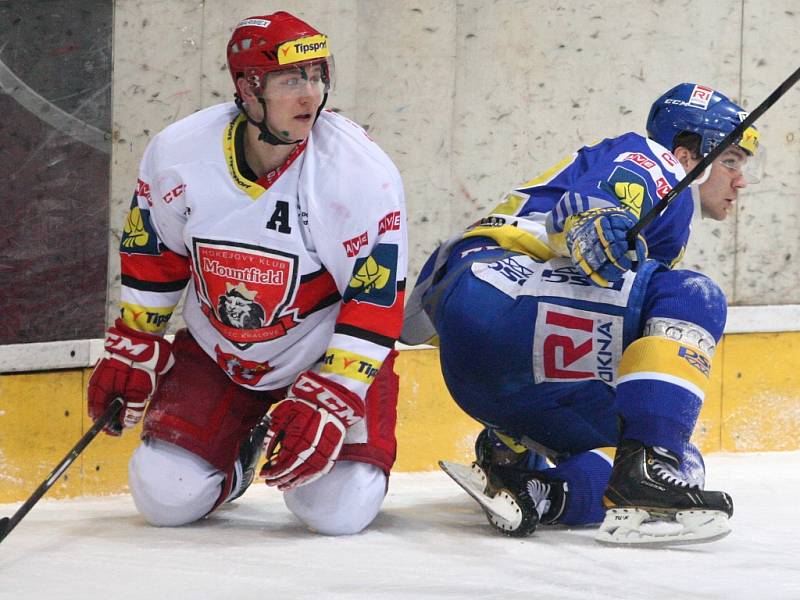 Hokejová extraliga: Mountfield HK - PSG Zlín.