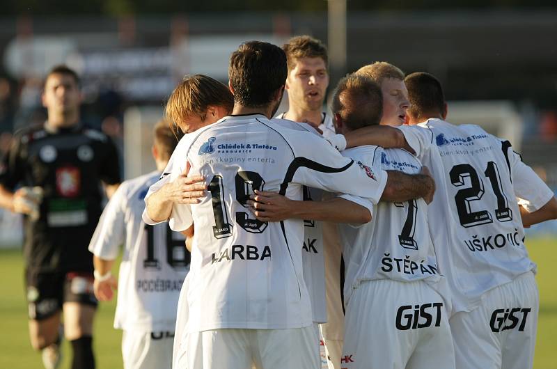 Fotbalová I. Gambrinus liga: FC Hradec Králové - FC Slovan Liberec.