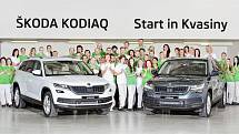 Zahájení sériové výroby nového modelu Škoda Kodiaq v závodě v Kvasinách.