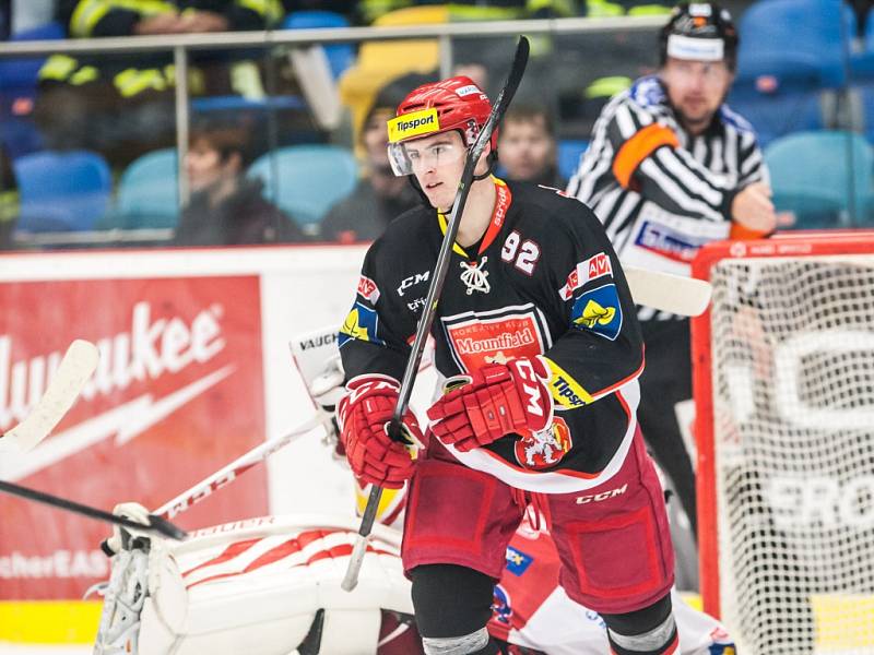 Hokejová extraliga: Mountfield HK - HC Slavia Praha.