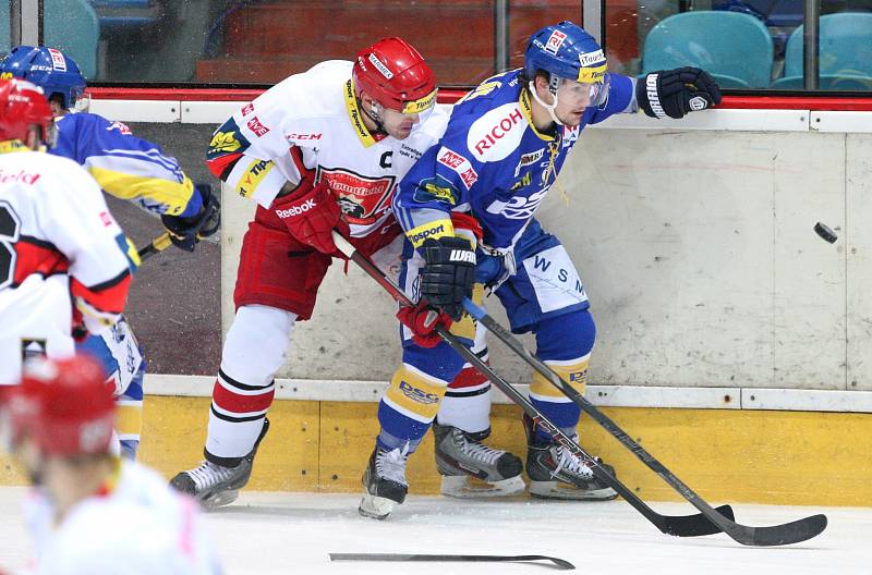 Hokejová extraliga: Mountfield HK - PSG Zlín.