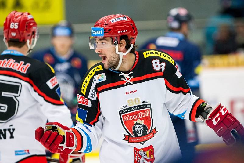 Hokejová extraliga: Mountfield HK - Bílí Tygři Liberec.