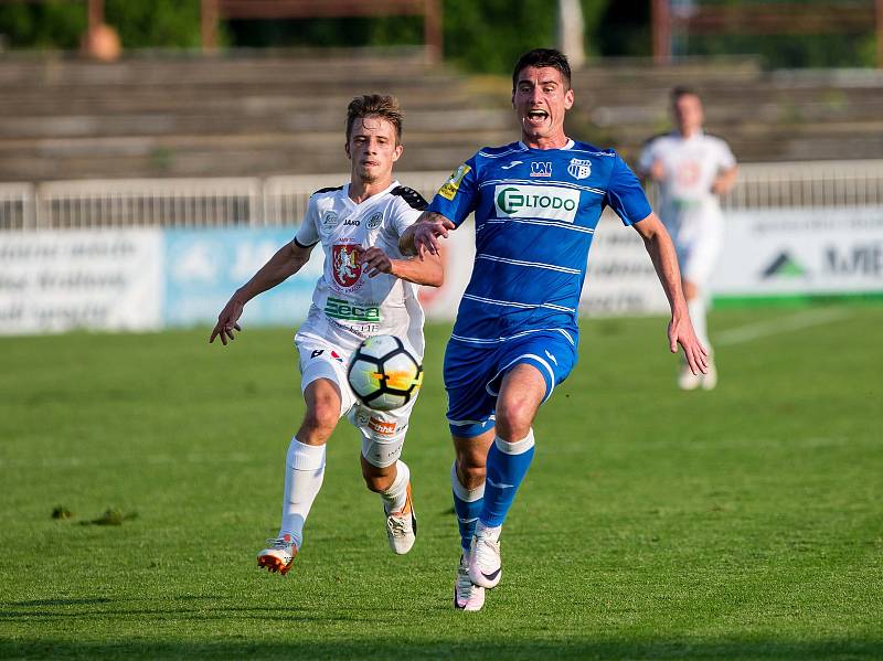 Fotbalová Fortuna národní liga: FC Hradec Králové - FK Ústí nad Labem.