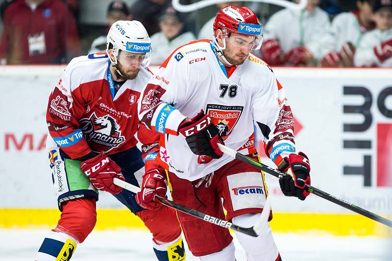 Hokejová extraliga: Mountfield HK - HC Dynamo Pardubice.