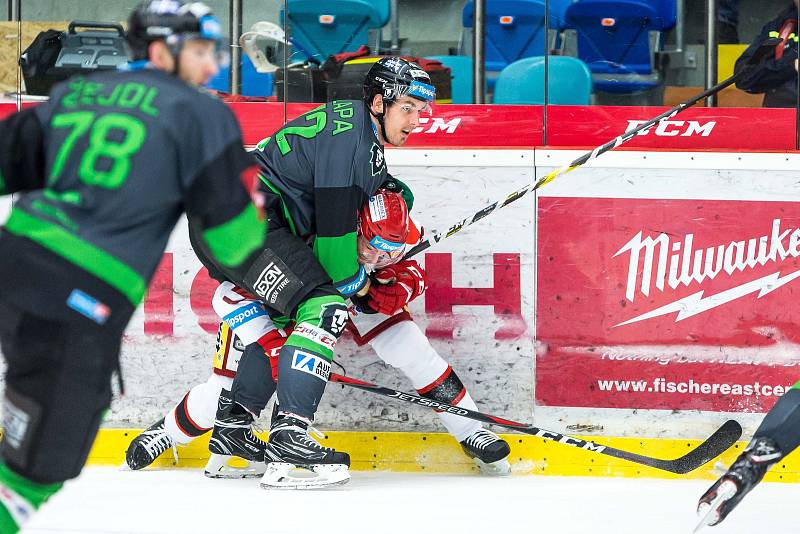 Hokejová extraliga: Mountfield HK - BK Mladá Boleslav.