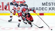 Úvodní utkání čtvrtfinále play off hokejového poháru Generali Česká Cup: Mountfield Hradec Králové - HC Oceláři Třinec