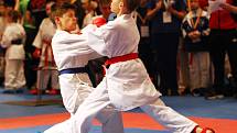 Grand Prix v karate v královéhradeckém kongresovém centru Aldis.