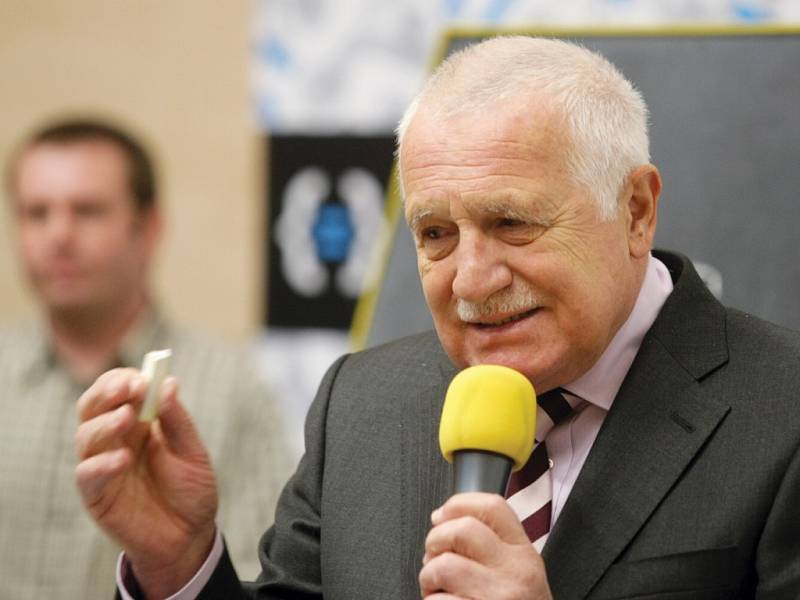 Václav Klaus v Hradci Králové.