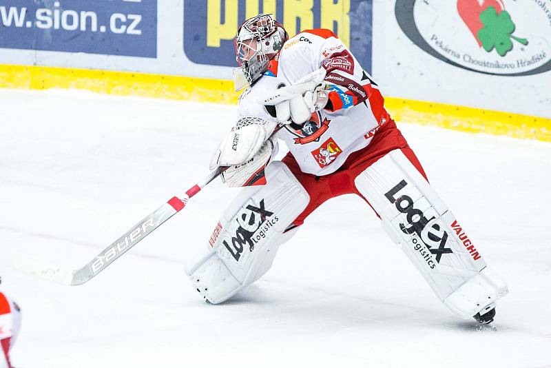 Předkolo hokejového Generali play off Tipsport extraligy: Mountfield HK - HC Energie Karlovy Vary.