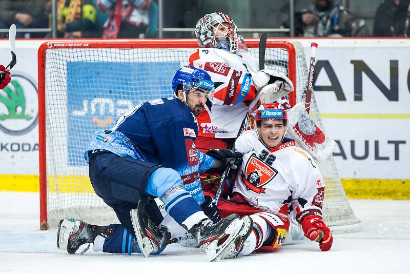 Hokejová extraliga: Mountfield HK - Rytíři Kladno.