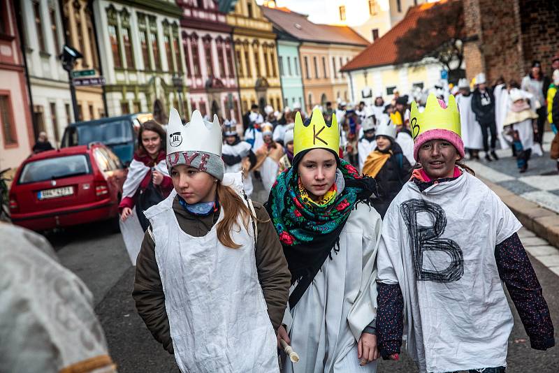 Žehnání třem králům v hradecké katedrále sv. Ducha.