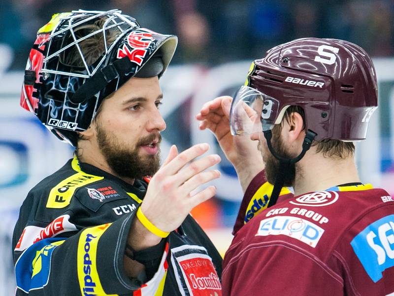 Hokejová extraliga - play off České pojišťovny - 4. zápas čtvrtfinále: Mountfield HK - HC Sparta Praha.