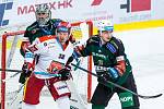 Předkolo hokejového Generali play off Tipsport extraligy: Mountfield HK - HC Energie Karlovy Vary.