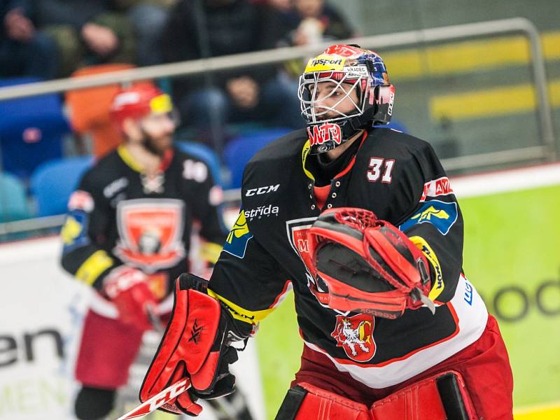 Hokejová extraliga: Mountfield HK - HC Slavia Praha.