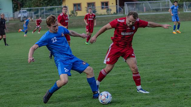 Železnice (v modrém) vs. Libčany 0:1.