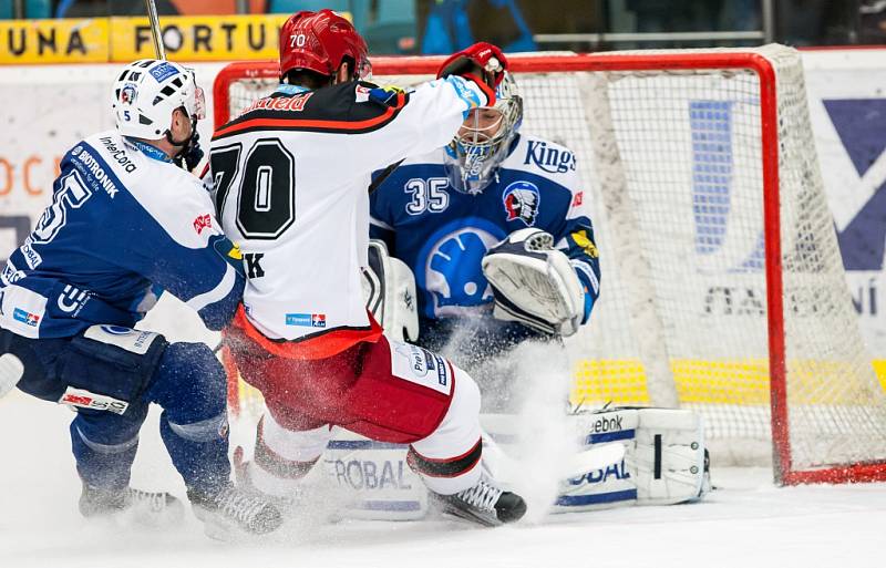 Hokejová extraliga: Mountfield HK - HC Škoda Plzeň.