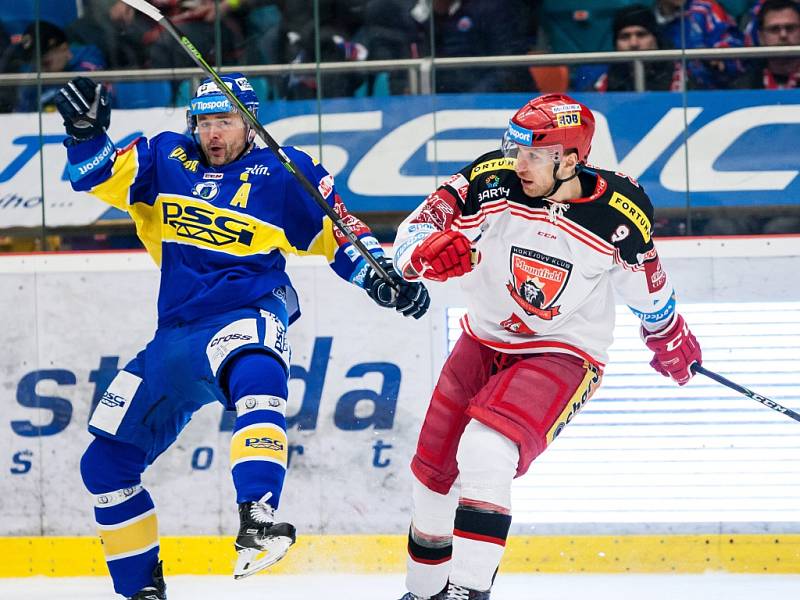 Hokejová extraligs: Mountfield HK - PSG Zlín.