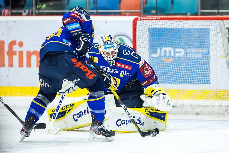 Hokejová extraliga: Mountfield HK - PSG Berani Zlín.