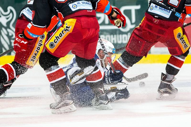 Hokejová extraliga: Mountfield HK - HC Kometa Brno.