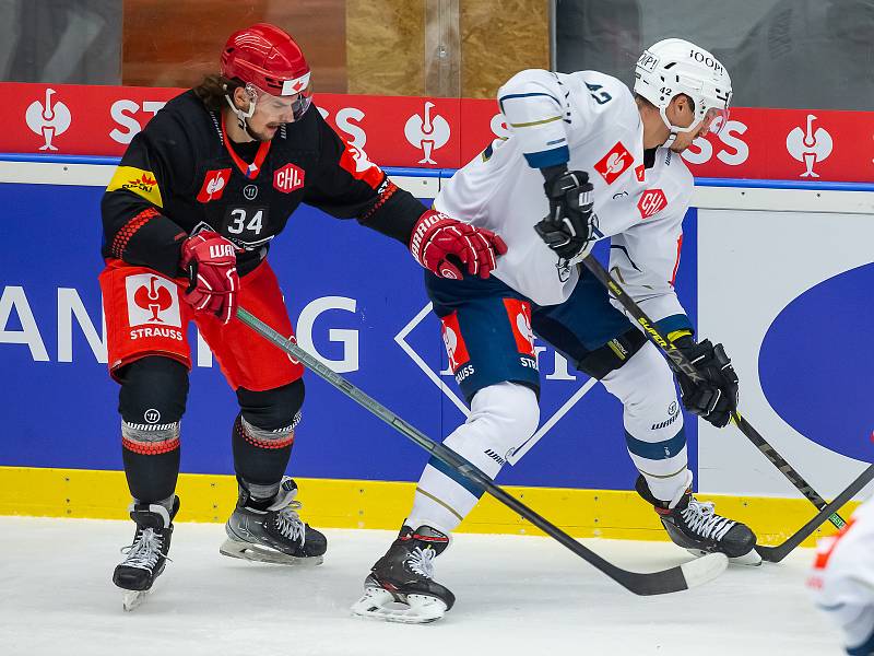 Liga mistrů - čtvrtfinále, 1. zápas: Mountfield Hradec Králové - EV Zug.