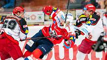 Hokejová extraliga: Mountfield HK - HC Dynamo Pardubice.