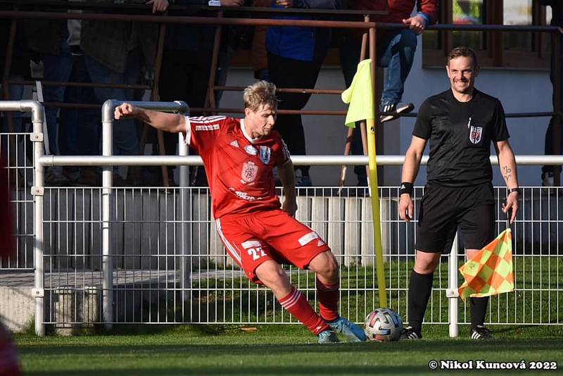 Bydžovský záložník Michal Voldán se v Turnově zapsal mezi střelce.