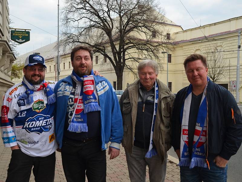 Zahájení semifinále play off hokejové extraligy v Hradci Králové.