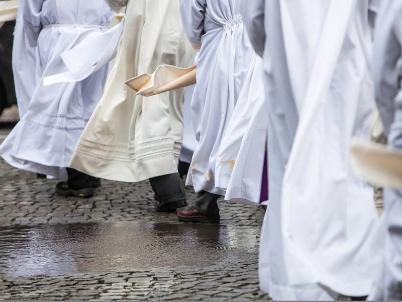 Mše v královéhradecké katedrále sv. Ducha, v místě uložení relikvie s ostatky papeže Jana Pavla II.