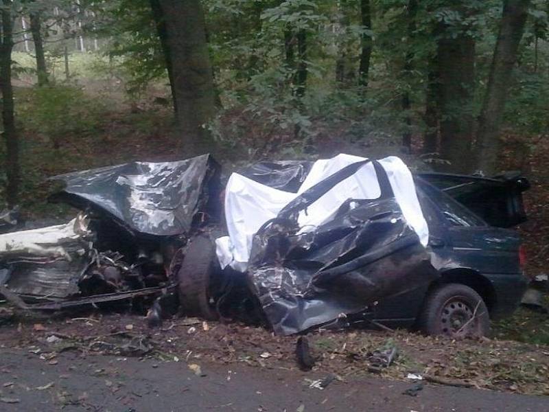 Tragická dopravní nehoda. Automobil narazil do stromu, řidič zahynul.