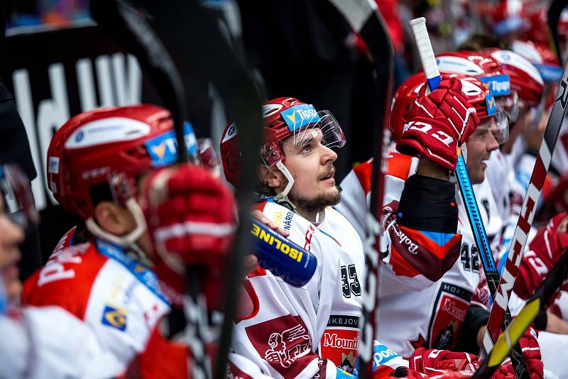 Hokejová extraliga: Mountfield HK - BK Mladá Boleslav.