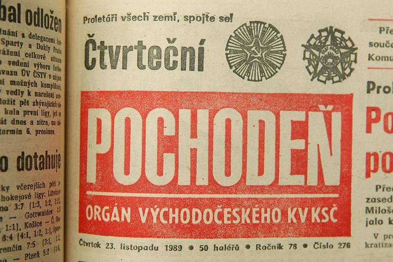 Pochodeň z 23. listopadu 1989.