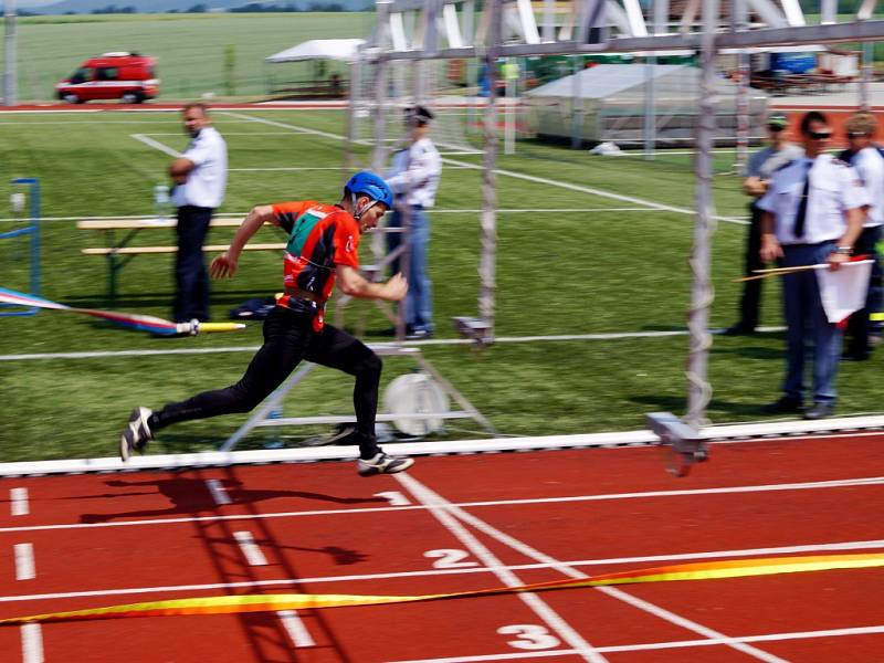 Krajská soutěž v požárním sportu v Ústí nad Orlicí a Lanškrouně.